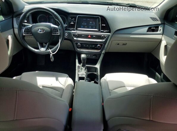 5NPE34AF1JH624708 2018 HYUNDAI SONATA Black წინა პანელის ხედი