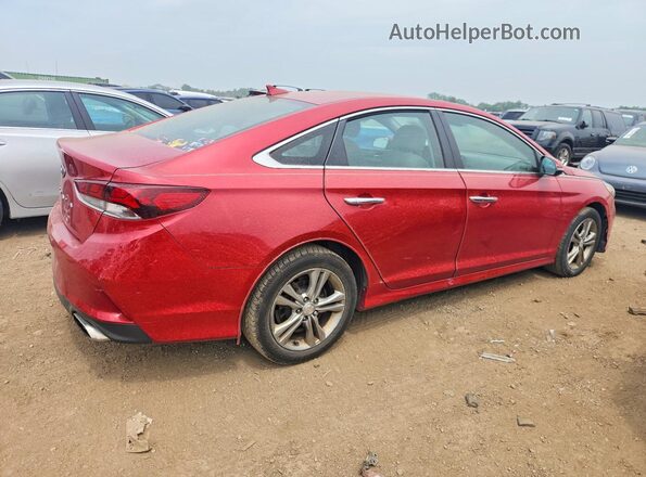 5NPE34AF1JH636714 2018 HYUNDAI SONATA Red Rear right