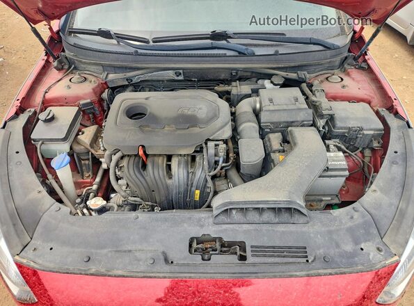 5NPE34AF1JH636714 2018 HYUNDAI SONATA Red Rear interior view