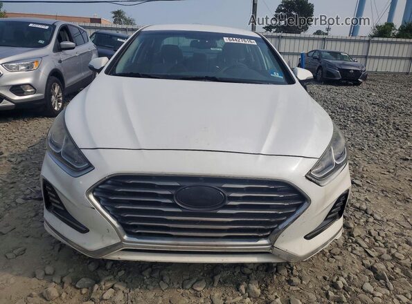 5NPE34AF1JH650080 2018 HYUNDAI SONATA White Դիմացի տեսք