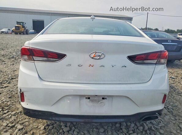 5NPE34AF1JH650080 2018 HYUNDAI SONATA White Հետևի տեսք