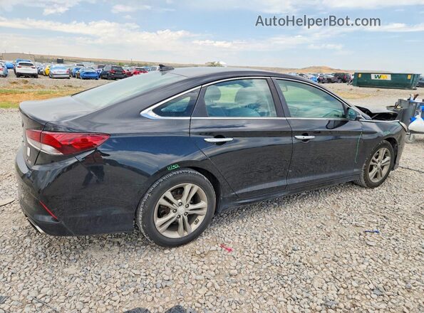 5NPE34AF1JH652590 2018 HYUNDAI SONATA Black Tył prawy