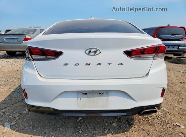 5NPE34AF1JH657322 2018 HYUNDAI SONATA White Rear view