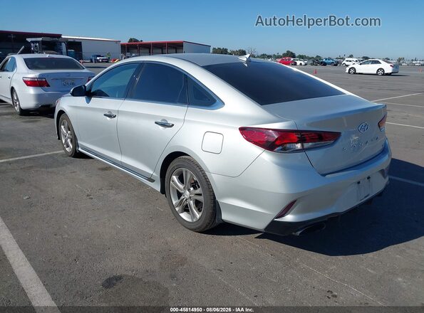 5NPE34AF1JH680440 2018 HYUNDAI SONATA Silver Հետևի ձախ