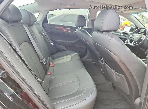5NPE34AF1KH758040 2019 HYUNDAI SONATA Black Հետևի նստատեղերի տեսք