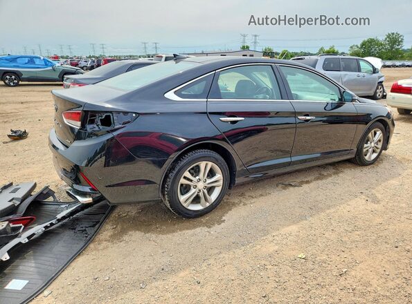 5NPE34AF1KH758040 2019 HYUNDAI SONATA Black Հետևի աջ