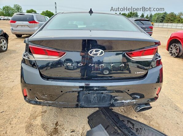 5NPE34AF1KH758040 2019 HYUNDAI SONATA Black Հետևի տեսք
