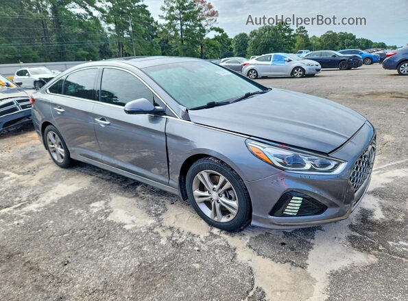 5NPE34AF1KH788574 2019 HYUNDAI SONATA Серый Передняя правая четверть