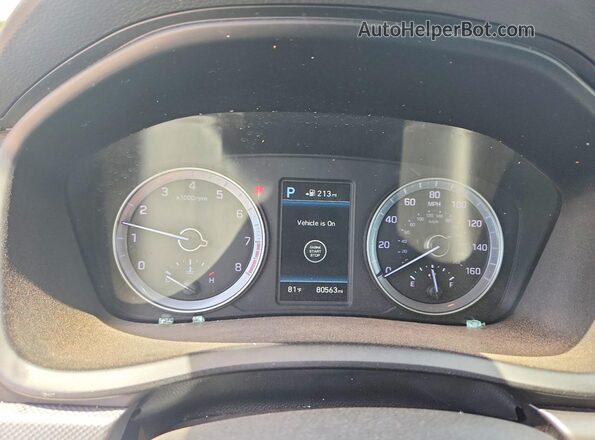 5NPE34AF1KH789045 2019 HYUNDAI SONATA White Vista del cuadro de instrumentos