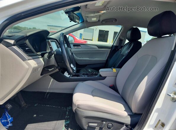 5NPE34AF1KH789045 2019 HYUNDAI SONATA White Vista interior delantera