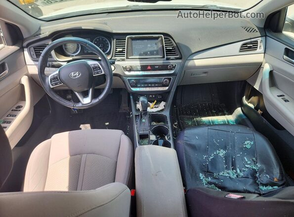 5NPE34AF1KH789045 2019 HYUNDAI SONATA White Vista del salpicadero