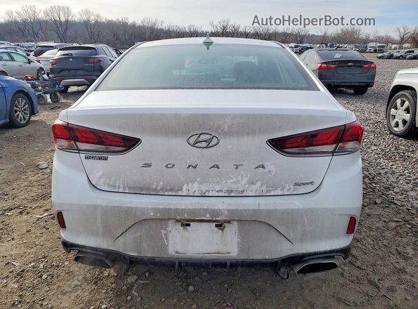 5NPE34AF1KH817717 2019 HYUNDAI SONATA Белый Вид сзади