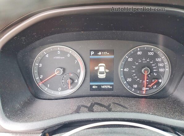 5NPE34AF1KH817717 2019 HYUNDAI SONATA Белый Вид щитка приборов