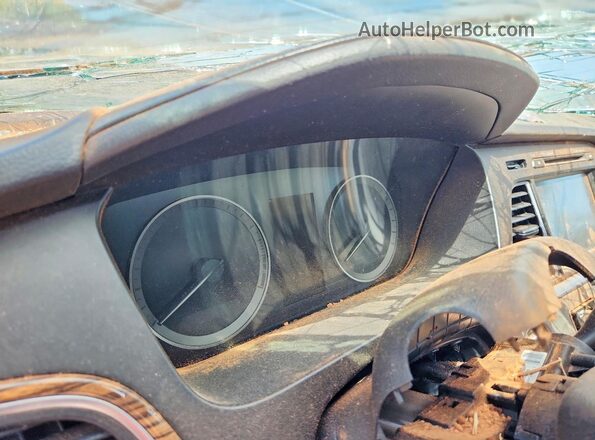 5NPE34AF2GH277141 2016 HYUNDAI SONATA Синий Вид щитка приборов