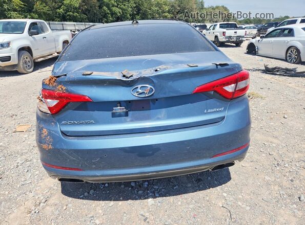 5NPE34AF2GH277141 2016 HYUNDAI SONATA Синий Вид сзади