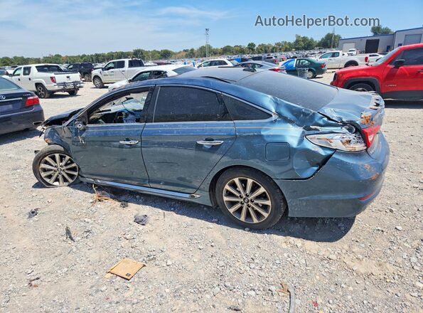 5NPE34AF2GH277141 2016 HYUNDAI SONATA Синий Задняя левая четверть