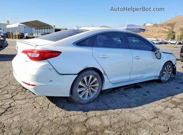 5NPE34AF2GH280072 2016 HYUNDAI SONATA White Trasero derecho