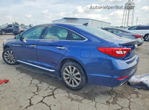 5NPE34AF2GH284591 2016 HYUNDAI SONATA Blue Tył lewy