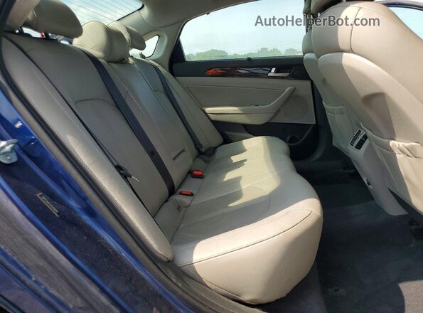 5NPE34AF2GH284591 2016 HYUNDAI SONATA Blue Widok tylnych siedzeń