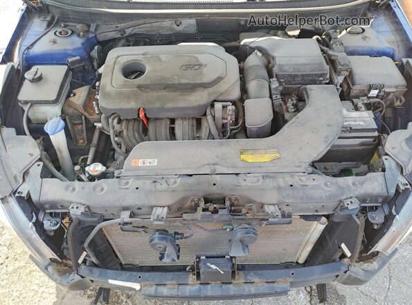 5NPE34AF2GH284591 2016 HYUNDAI SONATA Blue Widok wnętrza z tyłu