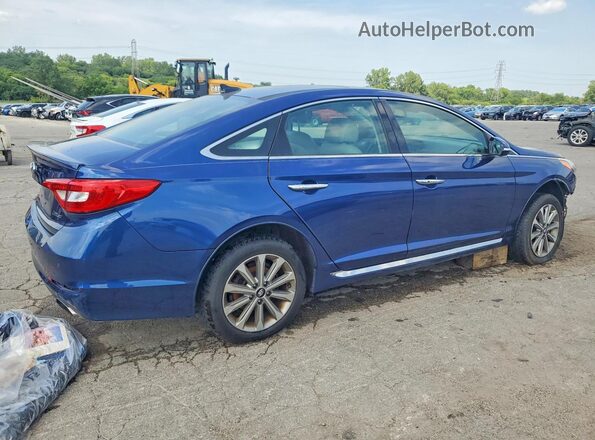 5NPE34AF2GH284591 2016 HYUNDAI SONATA Blue Tył prawy