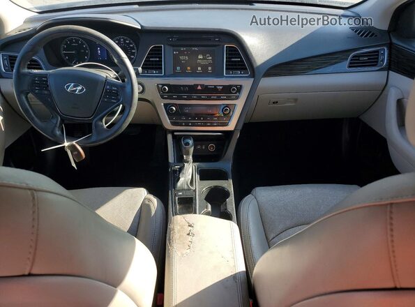 5NPE34AF2GH302376 2016 HYUNDAI SONATA Blue Dashboard view