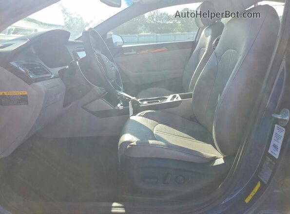 5NPE34AF2GH302376 2016 HYUNDAI SONATA Blue Front interior view