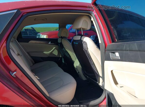 5NPE34AF2GH316486 2016 HYUNDAI SONATA Red VIN კოდის სტიკერის ხედი