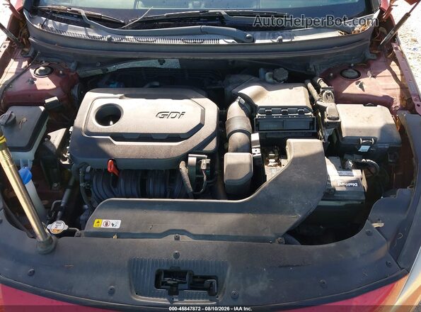 5NPE34AF2GH316486 2016 HYUNDAI SONATA Red უკანა ხედი