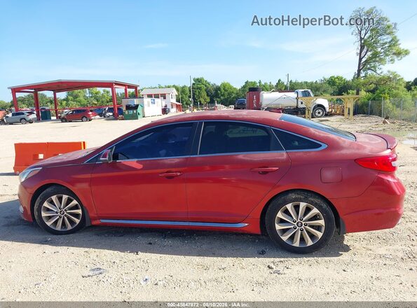 5NPE34AF2GH316486 2016 HYUNDAI SONATA Red სალონის 360-გრადუსიანი ხედი