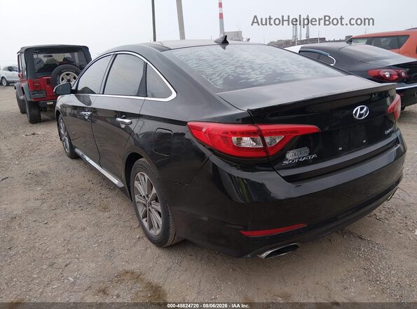 5NPE34AF2GH338939 2016 HYUNDAI SONATA Black Задня ліва чверть