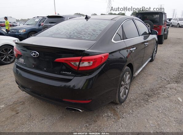 5NPE34AF2GH338939 2016 HYUNDAI SONATA Black Задня права чверть