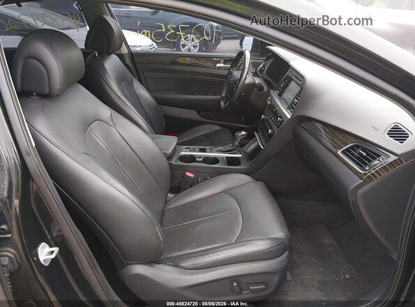 5NPE34AF2GH338939 2016 HYUNDAI SONATA Black Вид салону спереду