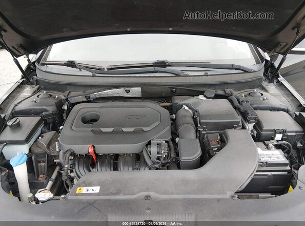 5NPE34AF2GH338939 2016 HYUNDAI SONATA Black Вид ззаду