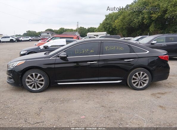 5NPE34AF2GH338939 2016 HYUNDAI SONATA Black Панорамний вид салону 360°