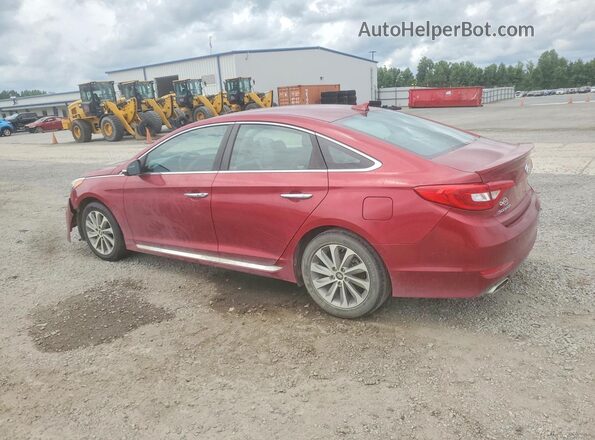 5NPE34AF2GH350198 2016 HYUNDAI SONATA Красный Задняя левая четверть