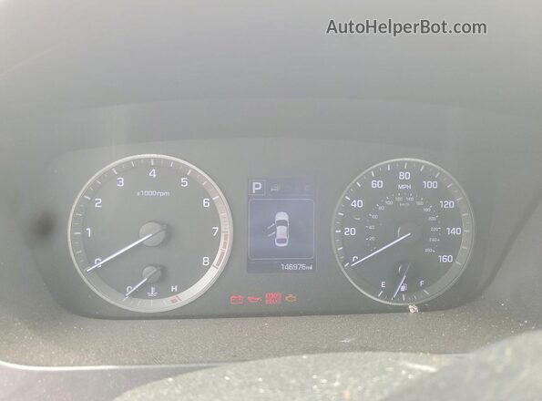 5NPE34AF2GH350198 2016 HYUNDAI SONATA Красный Вид щитка приборов