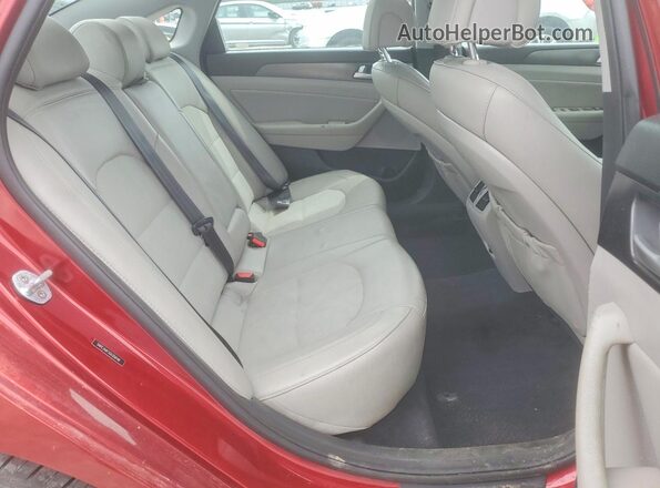 5NPE34AF2GH350198 2016 HYUNDAI SONATA Красный Вид задних сидений