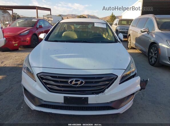 5NPE34AF2GH390362 2016 HYUNDAI SONATA White Вид щитка приладів