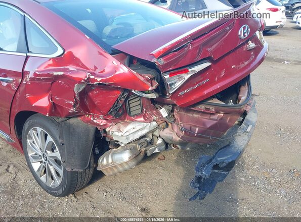 5NPE34AF2GH401666 2016 HYUNDAI SONATA Красный Вид спереди