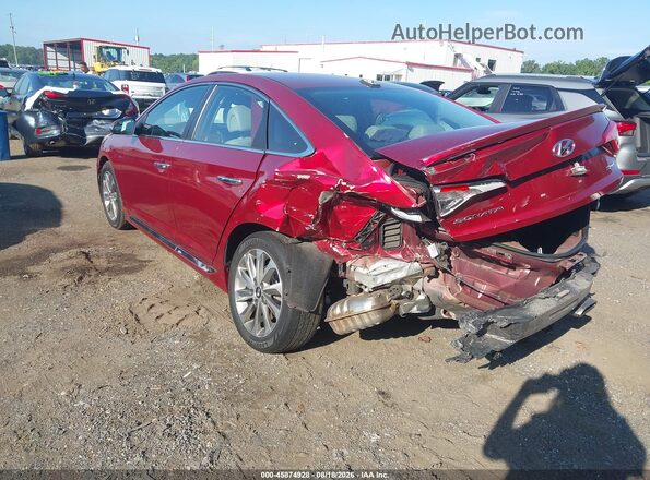 5NPE34AF2GH401666 2016 HYUNDAI SONATA Красный Задняя левая четверть