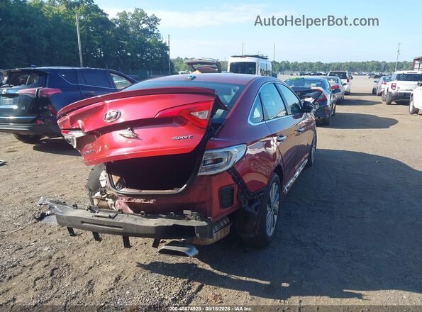 5NPE34AF2GH401666 2016 HYUNDAI SONATA Красный Задняя правая четверть