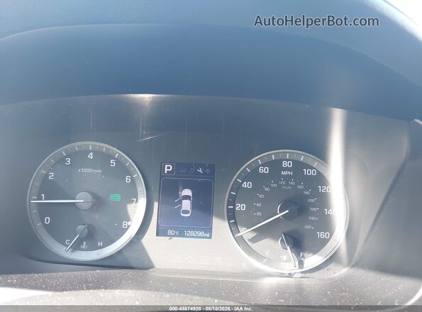5NPE34AF2GH401666 2016 HYUNDAI SONATA Красный Вид задних сидений