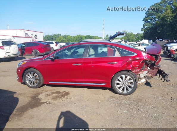 5NPE34AF2GH401666 2016 HYUNDAI SONATA Красный Панорамный вид салона 360°