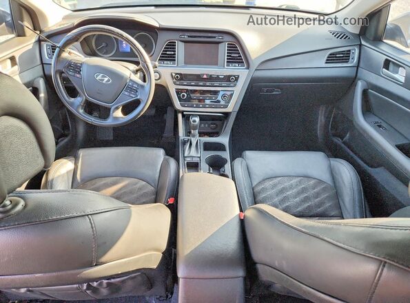 5NPE34AF2GH406348 2016 HYUNDAI SONATA Black Вид панелі приладів