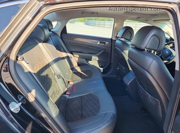 5NPE34AF2GH406348 2016 HYUNDAI SONATA Black Вид задніх сидінь
