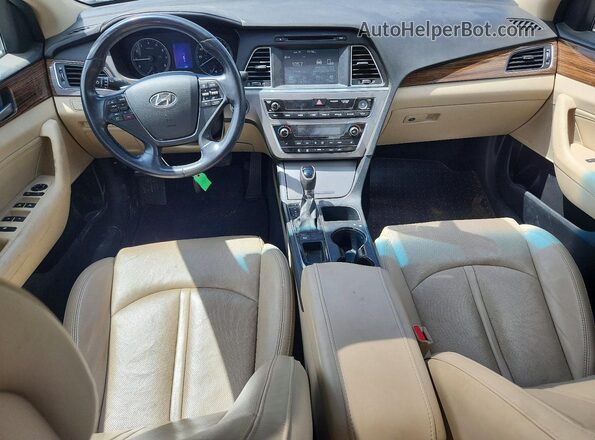 5NPE34AF2GH412246 2016 HYUNDAI SONATA Black წინა პანელის ხედი