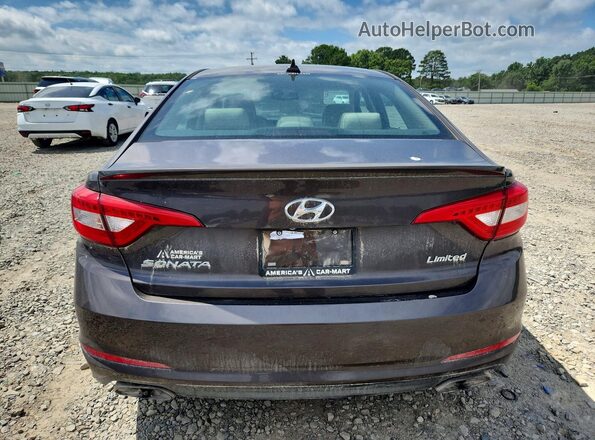 5NPE34AF2GH412246 2016 HYUNDAI SONATA Black უკანა ხედი