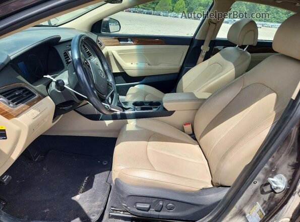 5NPE34AF2GH412246 2016 HYUNDAI SONATA Black წინა სალონის ხედი
