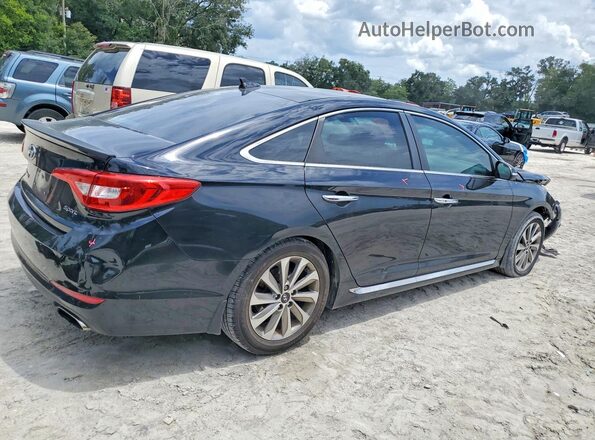 5NPE34AF2GH415390 2016 HYUNDAI SONATA Black Հետևի աջ